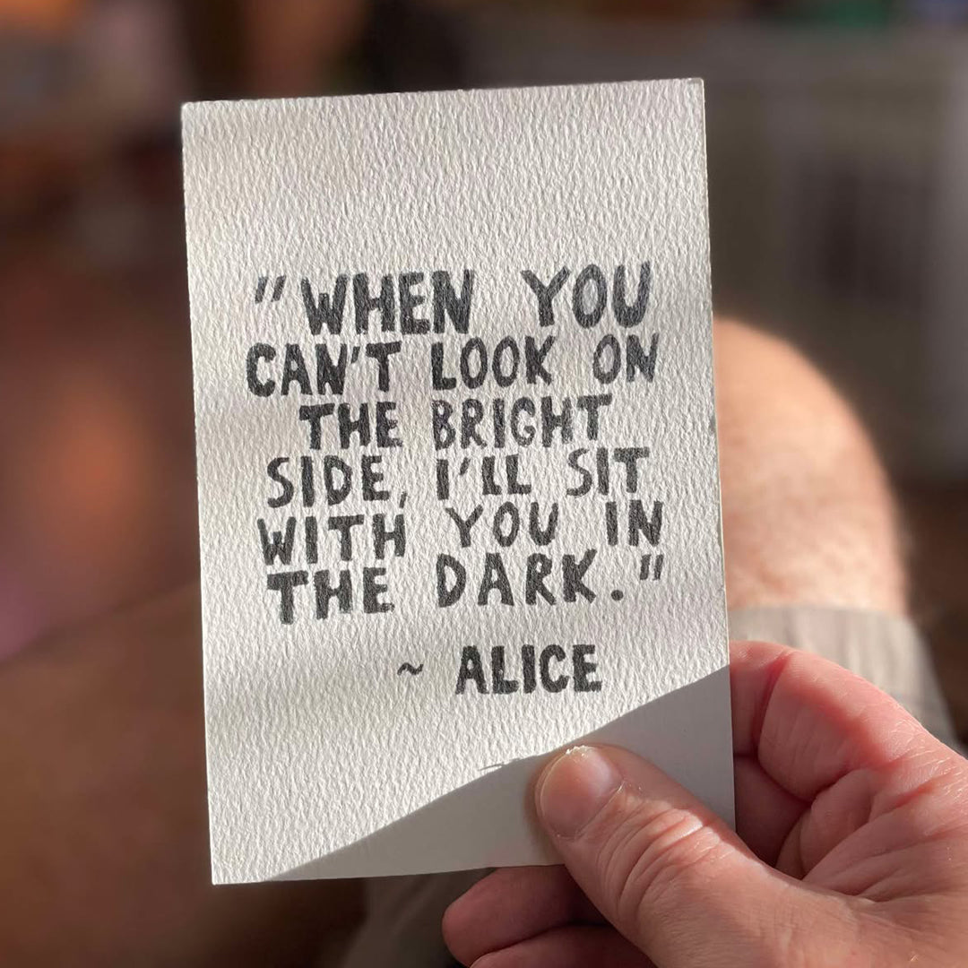 When you can't Look ...